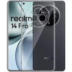   Realme 14 Pro 5G szilikon tok, hátlaptok, telefon tok, vastag, átlátszó, kamera védelemmel, 2mm