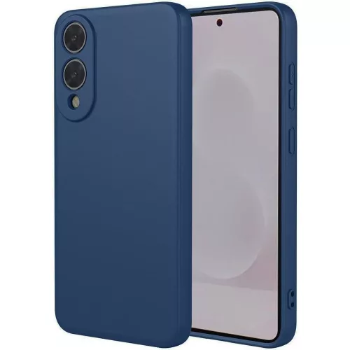 Samsung Galaxy S25 Edge 5G szilikon tok, hátlaptok, telefon tok, matt, sötétkék