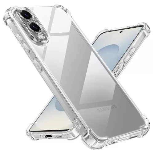 Samsung Galaxy S25 Edge 5G szilikon tok, hátlaptok, telefon tok, erősített sarkokkal, átlátszó, Anti Shock, 1.5mm