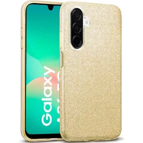   Samsung Galaxy A26 5G szilikon tok, hátlaptok, telefon tok, csillámos, arany, Glitter
