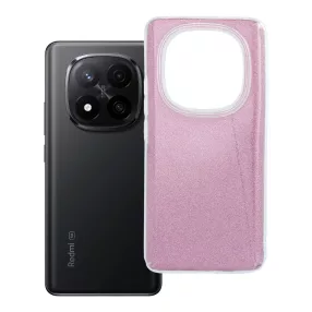   Xiaomi Redmi Note 14 Pro 5G szilikon tok, hátlaptok, telefon tok, csillámos, rózsaszín, Glitter