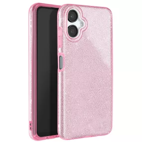   Samsung Galaxy A06 szilikon tok, hátlaptok, telefon tok, csillámos, pink, Glitter