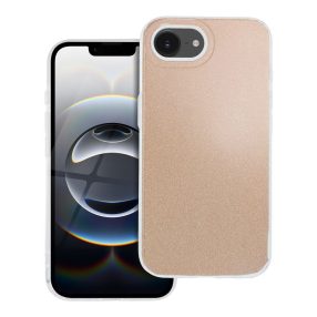   iPhone 16e / 17e szilikon tok, hátlaptok, telefon tok, csillámos, arany, Glitter