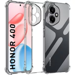   Honor 400 5G szilikon tok, hátlaptok, telefon tok, erősített sarkokkal, átlátszó, Anti Shock, 1.5mm
