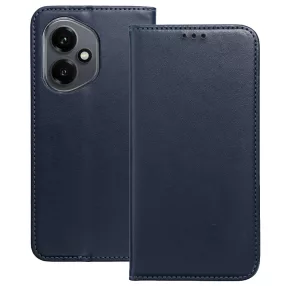   Honor 400 5G könyvtok, fliptok, telefon tok, mágneszáras, bankkártyatartós, sötétkék, Smart Magnetic