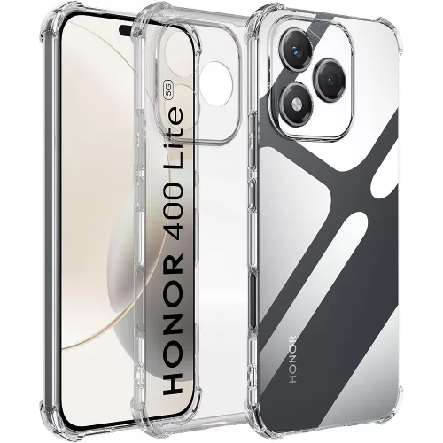 Honor 400 Lite 5G szilikon tok, hátlaptok, telefon tok, erősített sarkokkal, átlátszó, Anti Shock, 1.5mm