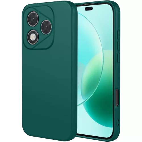 Honor 400 Lite 5G szilikon tok, hátlaptok, telefon tok, matt, zöld