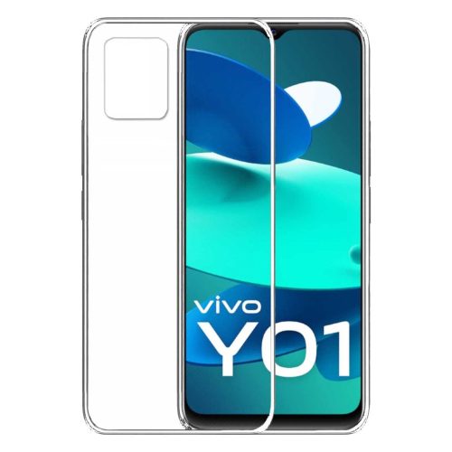 Vivo Y01 szilikon tok, hátlaptok, telefon tok, vékony, átlátszó, 1mm
