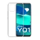 Vivo Y01 szilikon tok, hátlaptok, telefon tok, vékony, átlátszó, 1mm