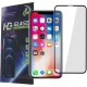iPhone 11 Pro / X / XS üvegfólia, tempered glass, előlapi, 9D, edzett, hajlított, fekete kerettel