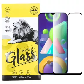  Samsung Galaxy A02s / A03s üvegfólia, tempered glass, előlapi, 9D, edzett, hajlított, fekete kerettel