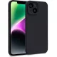 iPhone 14 szilikon tok, hátlaptok, telefon tok, matt, fekete