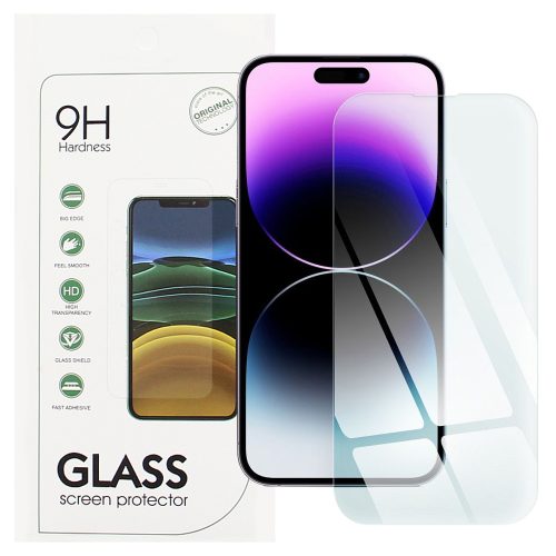 iPhone 14 Pro Max üvegfólia, tempered glass, előlapi, edzett, 9H, 0.3mm