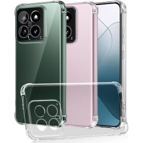   Xiaomi 14 5G szilikon tok, hátlaptok, telefon tok, erősített sarkokkal, átlátszó, Anti Shock, 1.5mm