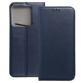   Xiaomi 14 5G könyvtok, fliptok, telefon tok, mágneszáras, bankkártyatartós, sötétkék, Smart Magnetic