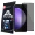 Samsung Galaxy S24 5G üvegfólia, tempered glass, előlapi, edzett, hajlított, fekete kerettel, betekintés védelemmel, Privacy