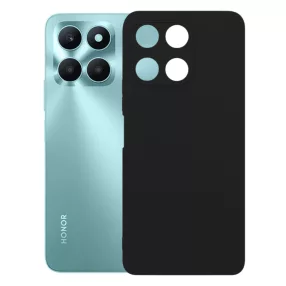   Honor X6a szilikon tok, hátlaptok, telefon tok, velúr belsővel, matt, fekete, Silicon