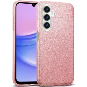  Samsung Galaxy A25 5G szilikon tok, hátlaptok, telefon tok, csillámos, pink, Glitter
