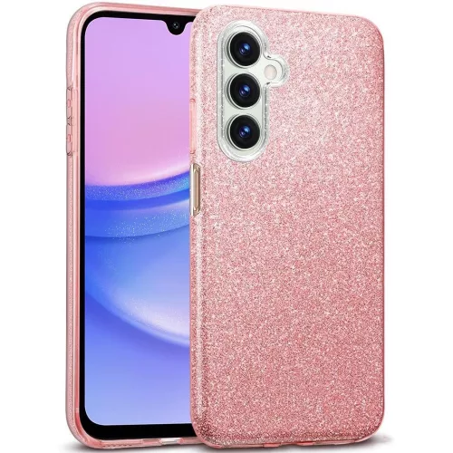 Samsung Galaxy A25 5G szilikon tok, hátlaptok, telefon tok, csillámos, pink, Glitter