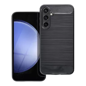   Samsung Galaxy A35 5G szilikon tok, hátlaptok, telefon tok, karbon mintás, fekete, Simple Carbon