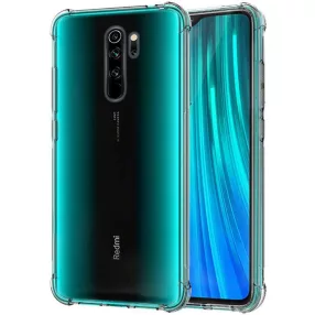   Xiaomi Redmi Note 8 Pro szilikon tok, hátlaptok, telefon tok, erősített sarkokkal, átlátszó, Anti Shock, 1.5mm