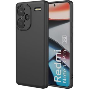   Xiaomi Redmi Note 13 Pro Plus 5G szilikon tok, hátlaptok, telefon tok, matt, fekete