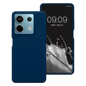   Xiaomi Redmi Note 13 Pro 5G / Poco X6 5G szilikon tok, hátlaptok, telefon tok, matt, sötétkék