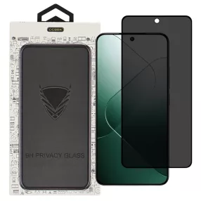   Xiaomi 14 5G üvegfólia, tempered glass, előlapi, edzett, hajlított, fekete kerettel, betekintés védelemmel, OG Privacy prémium