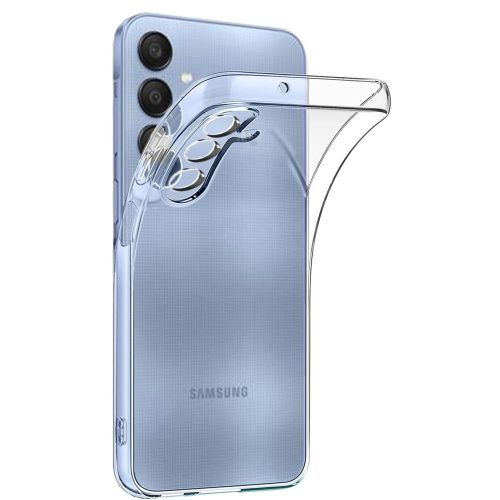 Samsung Galaxy A25 5G szilikon tok, hátlaptok, telefon tok, vastag, kamera védelemmel, átlátszó, 2mm