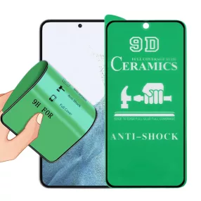   Xiaomi Redmi Note 13 4G / 5G / Poco X6 5G képernyővédő fólia, kijelzővédő, flexibilis, kerámia, 9D, fekete kerettel