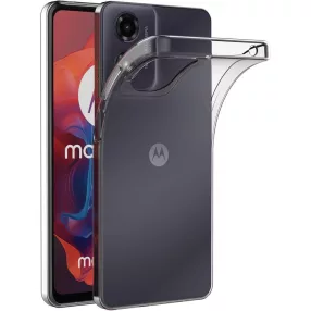   Motorola Moto G24 / G04 / E14 szilikon tok, hátlaptok, telefon tok, vastag, átlátszó, kamera védelemmel, 2mm