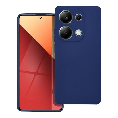 Xiaomi Redmi Note 13 Pro 4G / Poco M6 Pro 4G szilikon tok, hátlaptok, telefon tok, matt, sötétkék