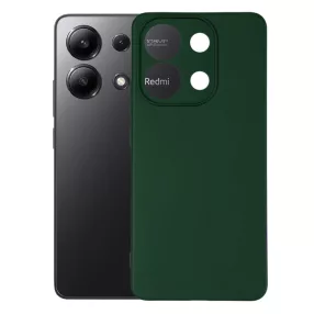   Xiaomi Redmi Note 13 4G szilikon tok, hátlaptok, telefon tok, matt, zöld