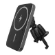 Forever RUS138-MS-01 mágneses vezeték nélküli autós tartó – szellőzőrácsra rögzíthető, MagSafe kompatibilis, újrahasznosított, 15W