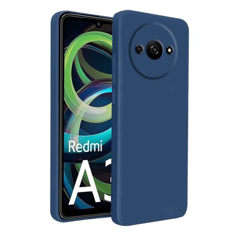 Xiaomi Redmi A3 4G szilikon tok, hátlaptok, telefon tok, matt, sötétkék