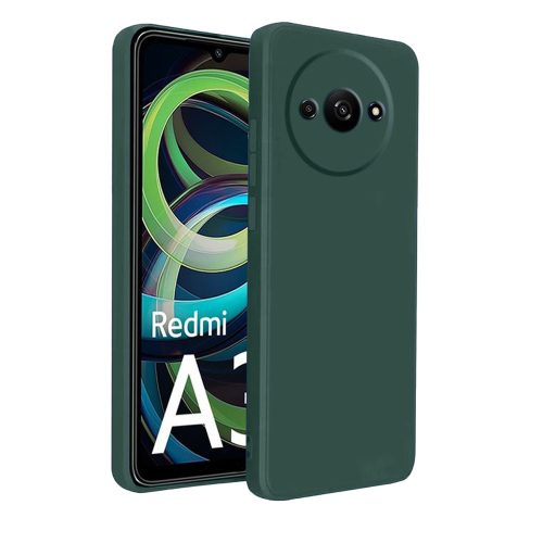 Xiaomi Redmi A3 4G szilikon tok, hátlaptok, telefon tok, matt, zöld