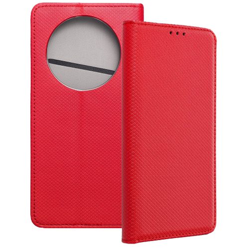 Xiaomi Redmi A3 4G könyvtok, fliptok, telefon tok, mágneszáras, bankkártyatartós, piros