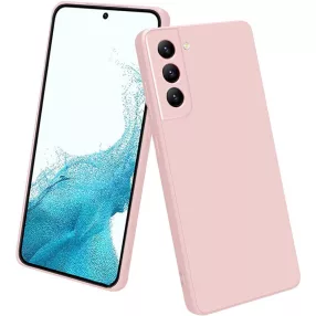   Samsung Galaxy S22 5G szilikon tok, hátlaptok, telefon tok, matt, halvány rózsaszín