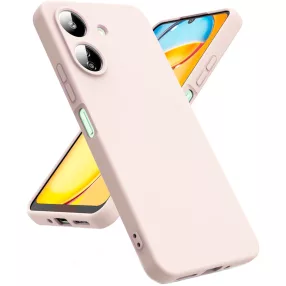   Xiaomi Redmi 13C / Poco C65 szilikon tok, hátlaptok, telefon tok, matt, halvány rózsaszín