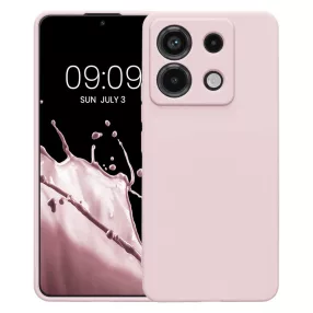   Xiaomi Redmi Note 13 5G szilikon tok, hátlaptok, telefon tok, matt, halvány rózsaszín