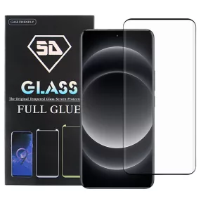   Xiaomi 14 Ultra 5G üvegfólia, tempered glass, előlapi, 5D, edzett, hajlított, fekete kerettel