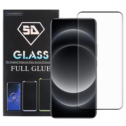 Xiaomi 14 Ultra 5G üvegfólia, tempered glass, előlapi, 5D, edzett, hajlított, fekete kerettel