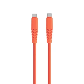   USB-C - USB-C kábel 1,5m 20W gyorstöltő töltőkábel narancssárga, Setty KSC-C-1.52010