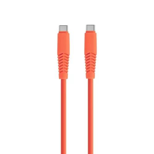 USB-C - USB-C kábel 1,5m 20W gyorstöltő töltőkábel narancssárga, Setty KSC-C-1.52010