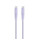 USB-C - USB-C kábel 1,5m 20W gyorstöltő töltőkábel lila, Setty KSC-C-1.5209