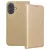 iPhone 16 könyvtok, fliptok, telefon tok, mágneszáras, bankkártyatartós, arany