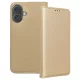 iPhone 16 Plus könyvtok, fliptok, telefon tok, mágneszáras, bankkártyatartós, arany