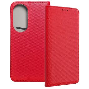   Honor 200 5G könyvtok, fliptok, telefon tok, mágneszáras, bankkártyatartós, piros