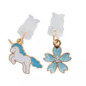   Unikornis és virág formájú porvédő kupak, telefon /tablet dísz, medál USB-C (Type-C) csatlakozóhoz, 2db/csomag