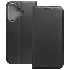   Xiaomi Redmi 13 4G / Poco M6 4G könyvtok, fliptok, telefon tok, mágneszáras, bankkártyatartós, fekete, Smart Magnetic